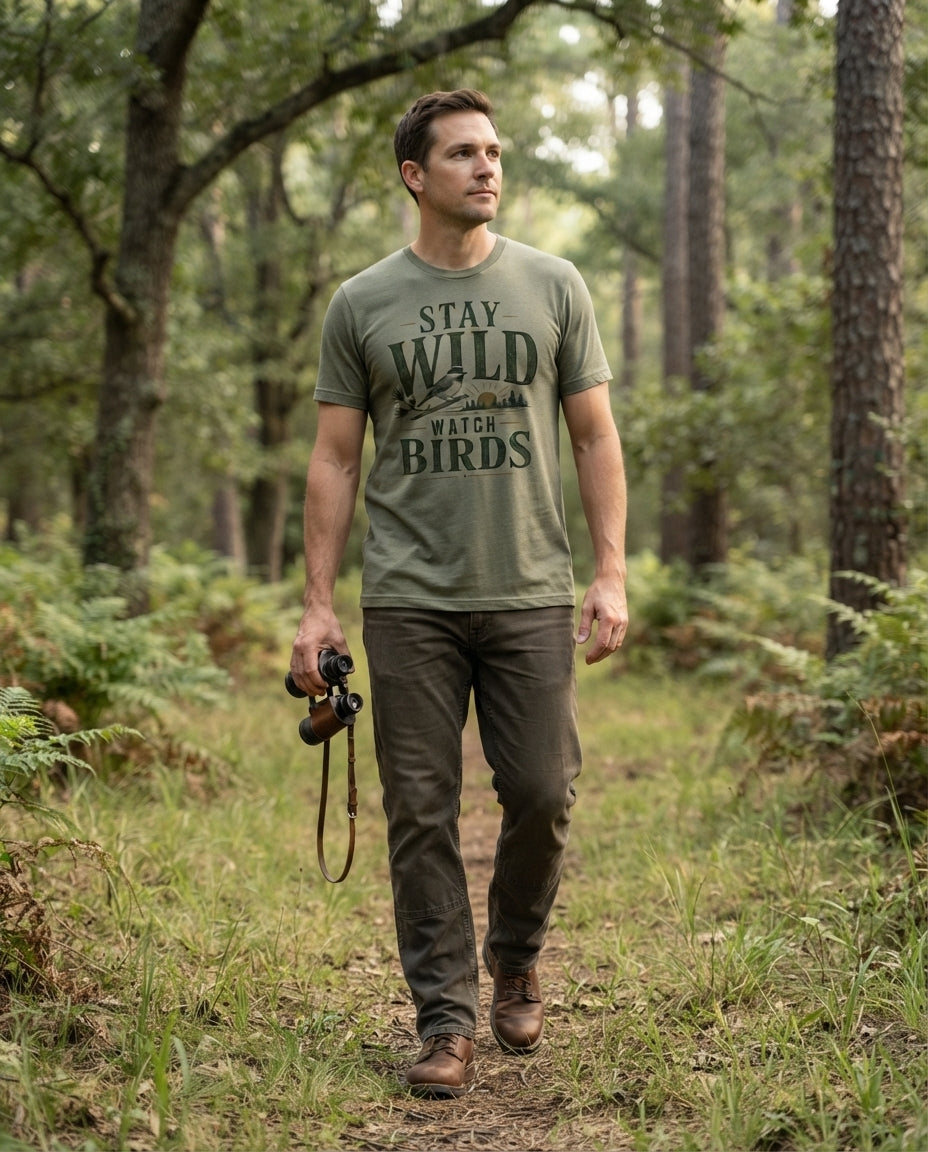 Stay Wild Watch Birds T-Shirt