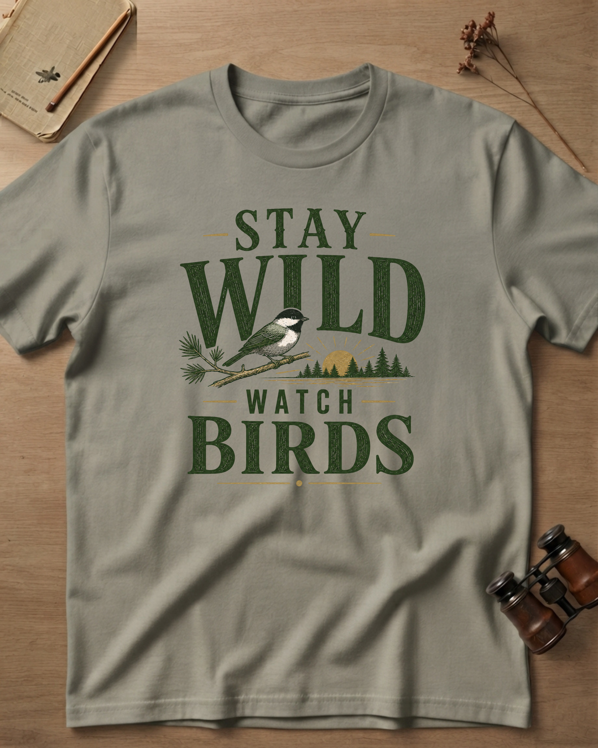 Stay Wild Watch Birds T-Shirt