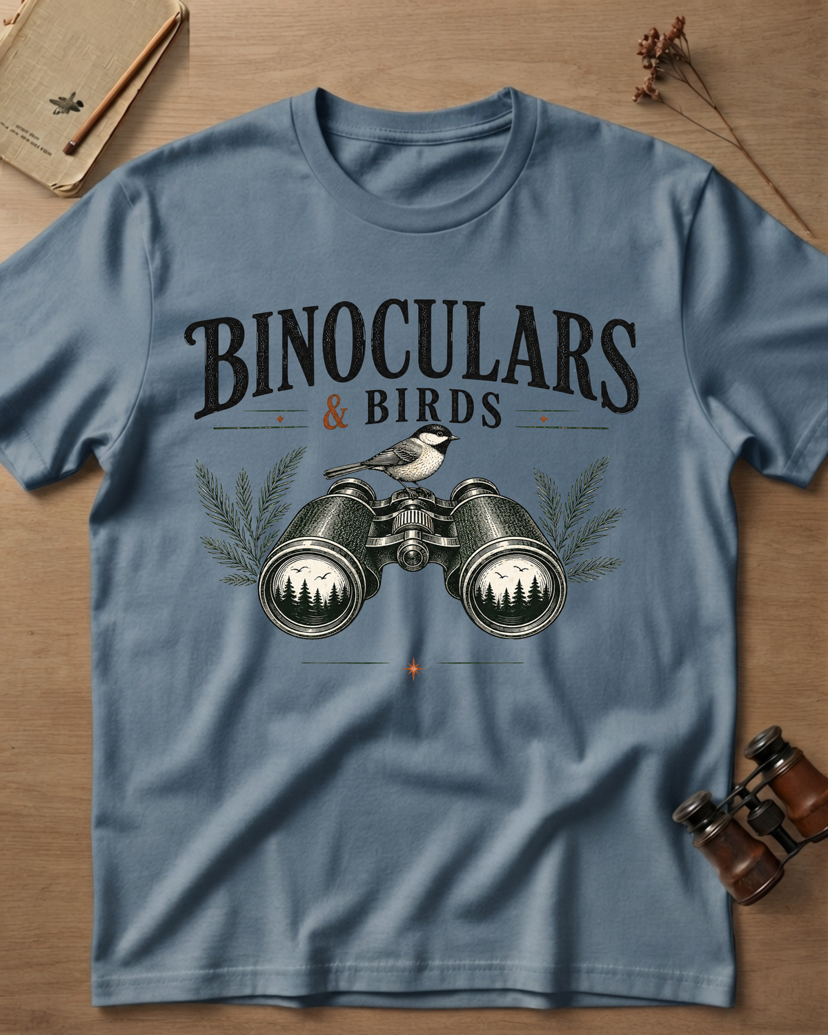 Binoculars & Birds T-Shirt