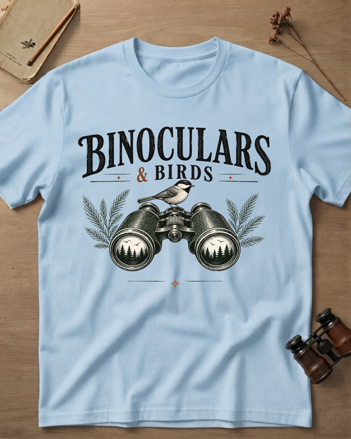 Binoculars & Birds T-Shirt