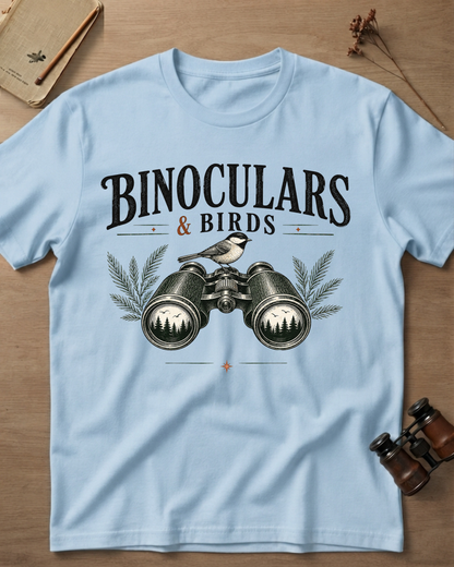 Binoculars & Birds T-Shirt