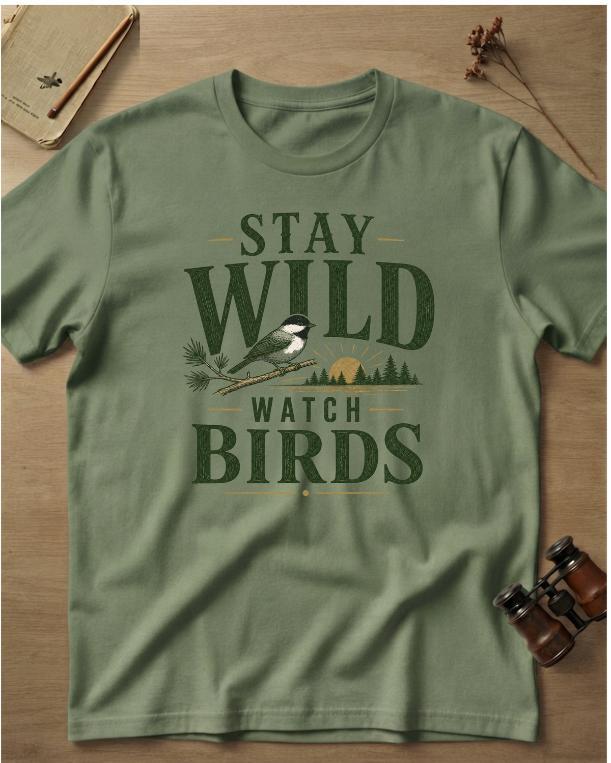 Stay Wild Watch Birds T-Shirt