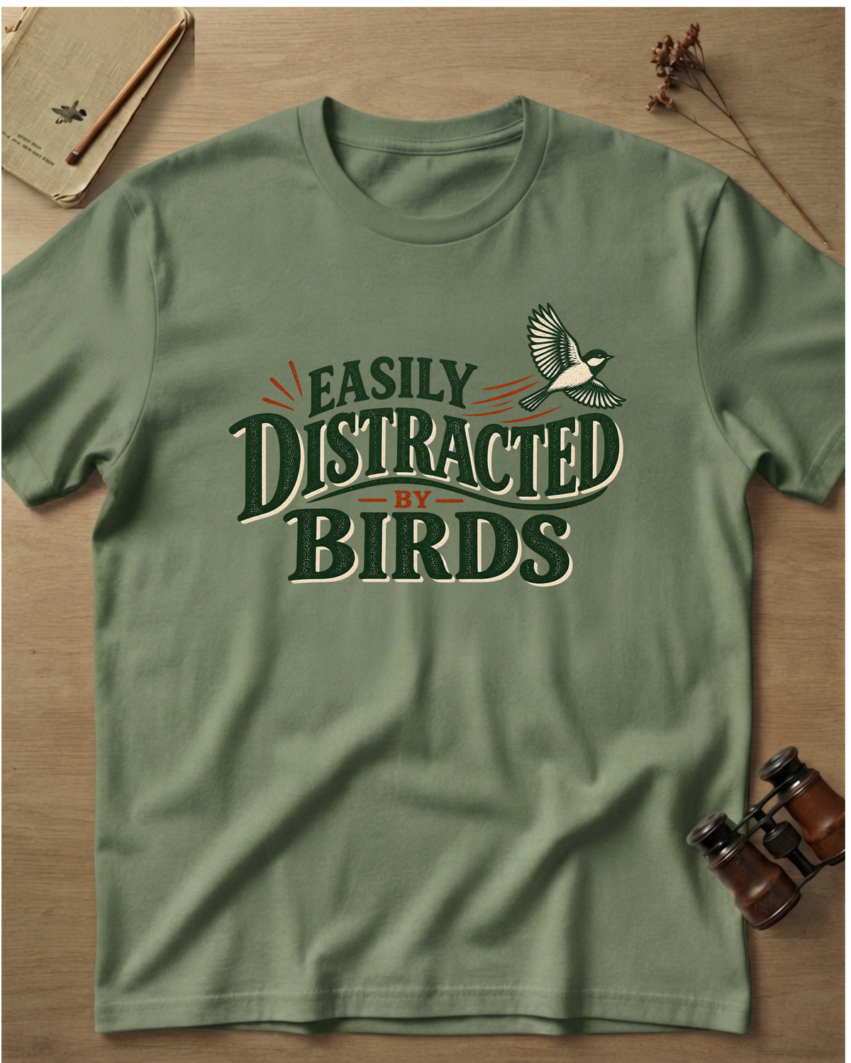 Easily Distracted By Birds T-Shirt
