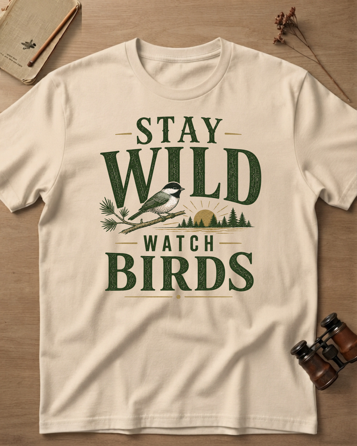 Stay Wild Watch Birds T-Shirt