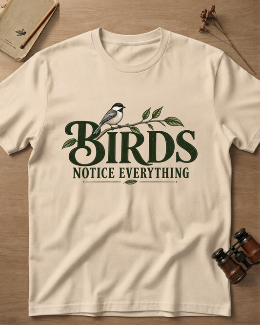 Birds Notice Everything T-Shirt