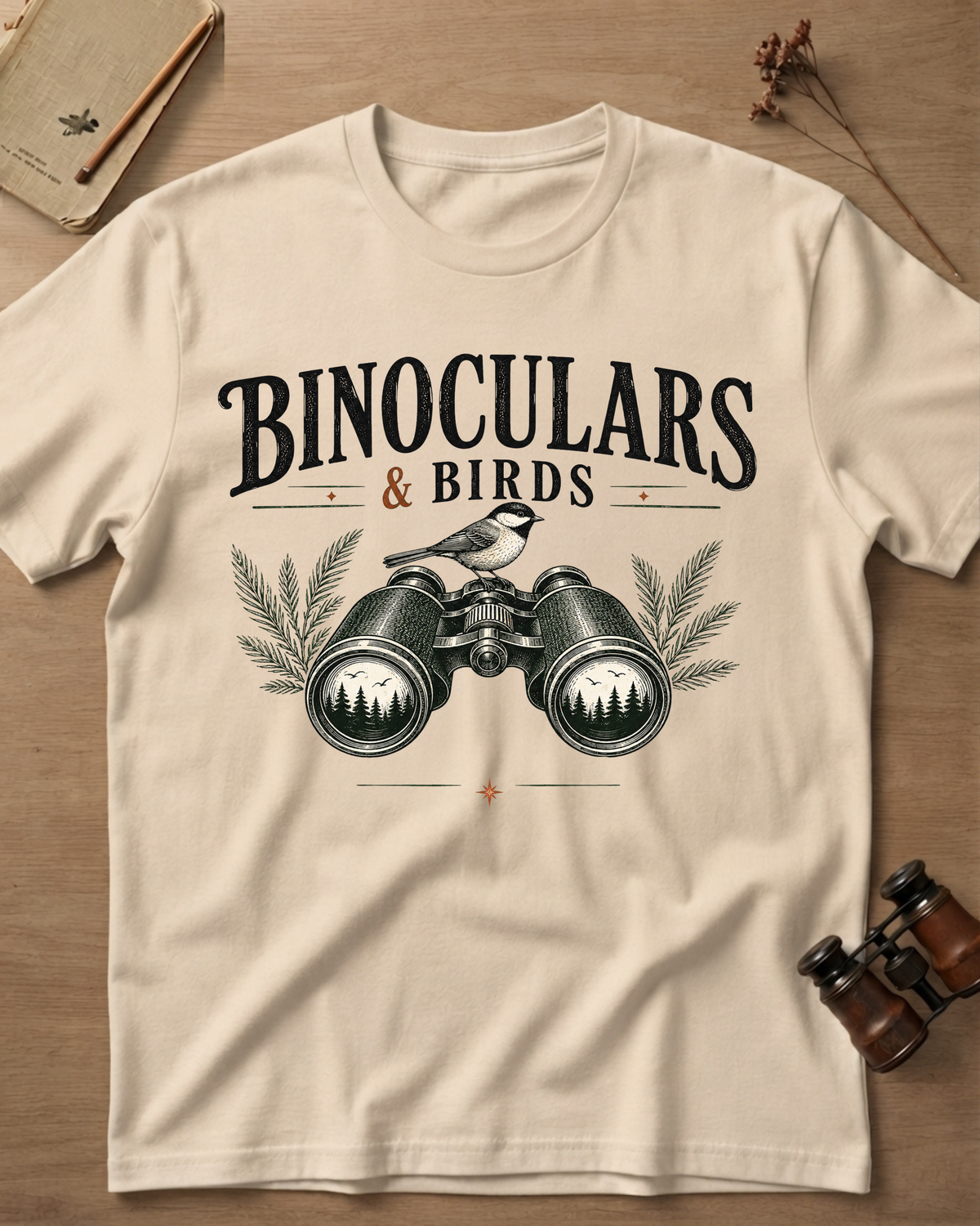 Binoculars & Birds T-Shirt