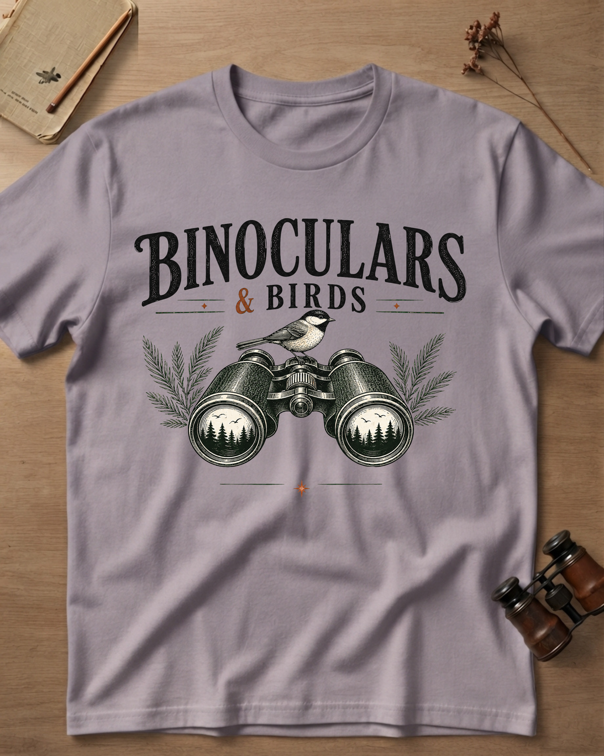 Binoculars & Birds T-Shirt