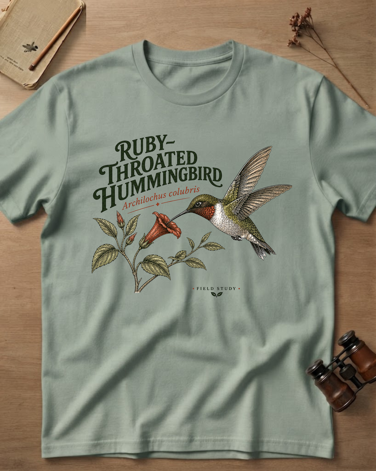 Ruby-Throated Hummingbird 1 T-Shirt