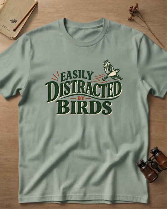 Easily Distracted By Birds T-Shirt