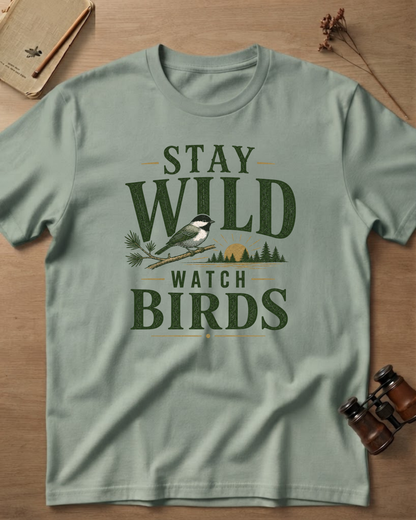 Stay Wild Watch Birds T-Shirt