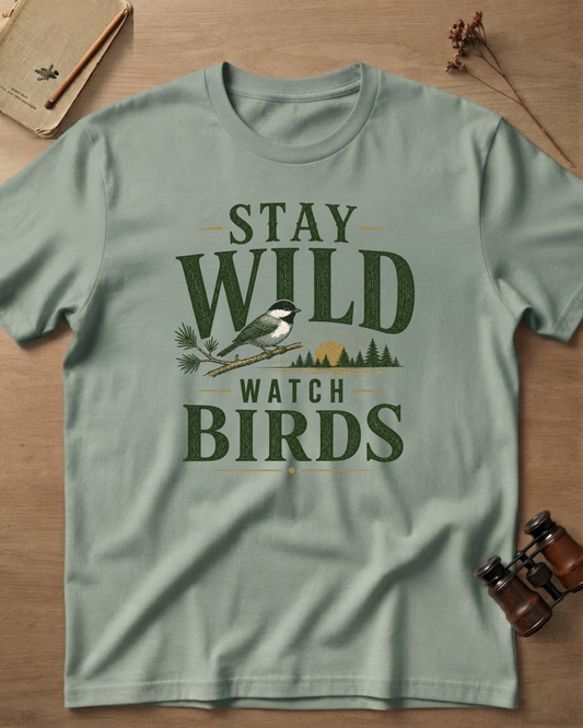 Stay Wild Watch Birds T-Shirt