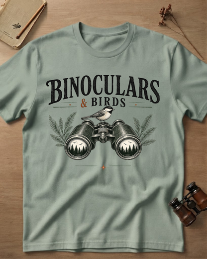 Binoculars & Birds T-Shirt