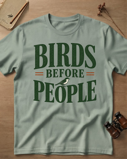 Birds Before People  T-Shirt