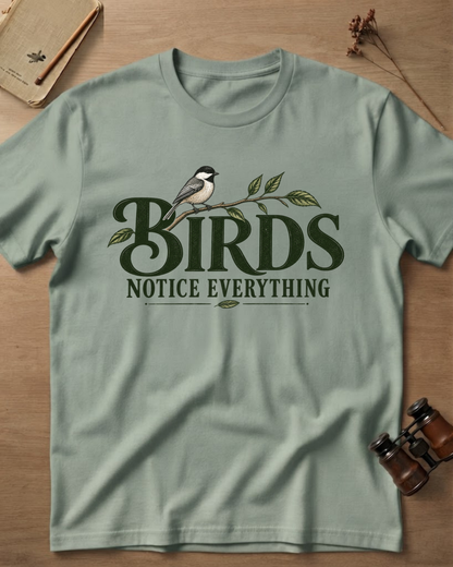 Birds Notice Everything T-Shirt