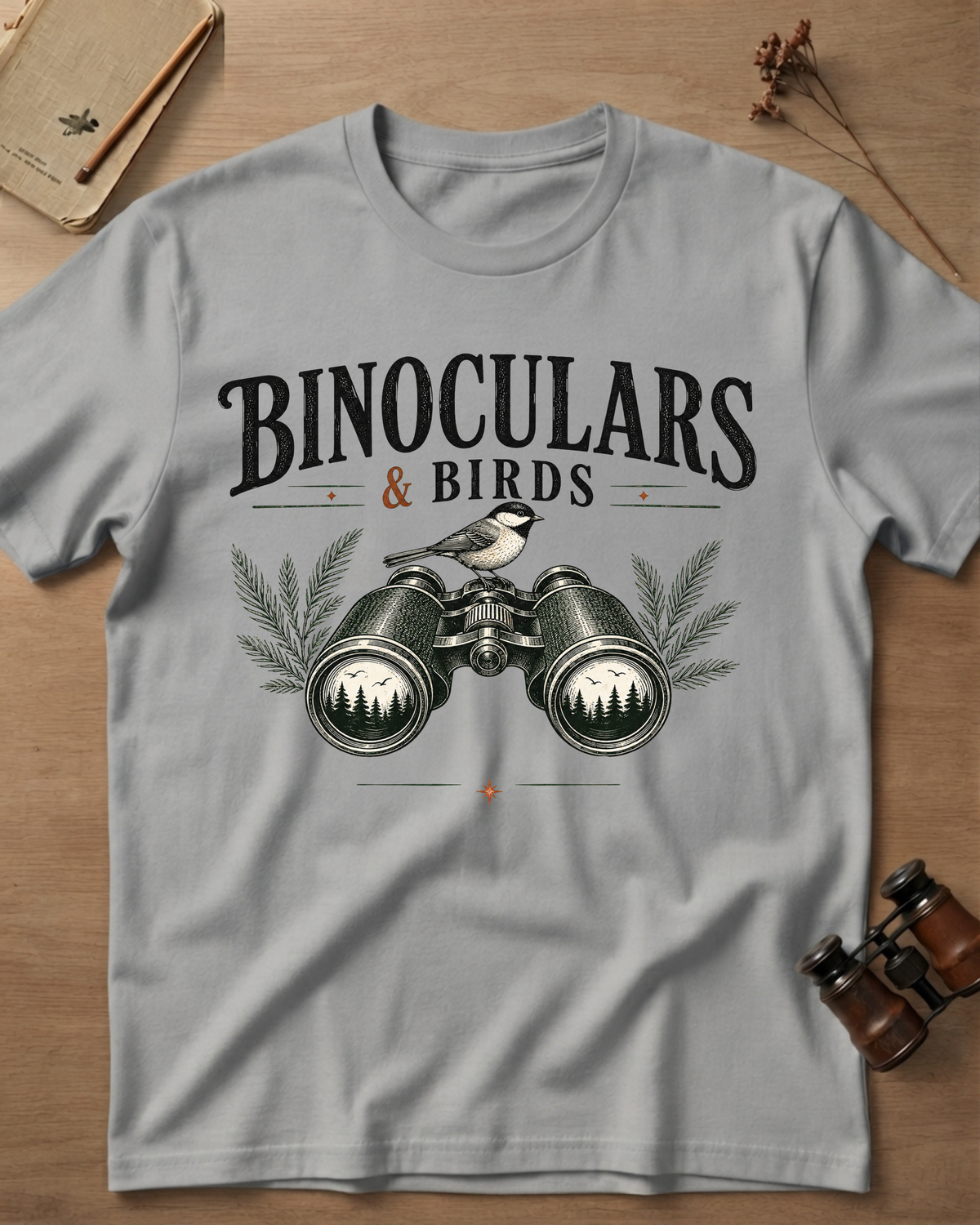Binoculars & Birds T-Shirt