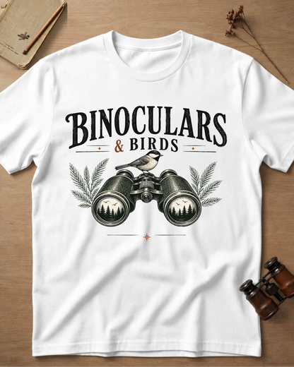 Binoculars & Birds T-Shirt